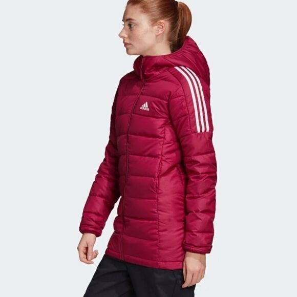 Adidas women's Essentials Light  Down Hooded Parka - Picture 5 of 16
